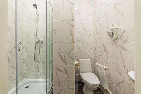 Душевая комната в номере Стандарт в отеле Фантазия на Московской